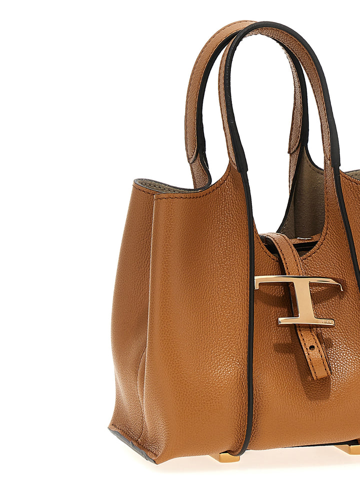 T Micro Hand Bags Brown