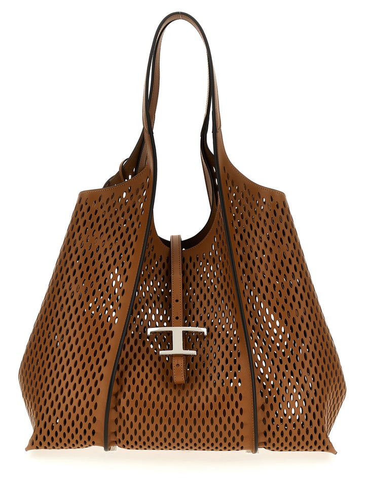 T Timless Tote Bag Brown