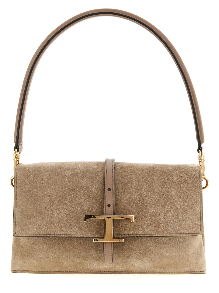 Tod'S Tse Tracollina Shoulder Bags - Beige | 68c4d4be0a85c3b9b3eb80cb358a3657cac8ce42