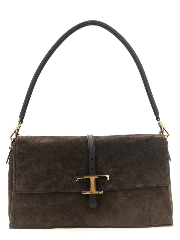 Flap T Timeless Shoulder Bags Brown