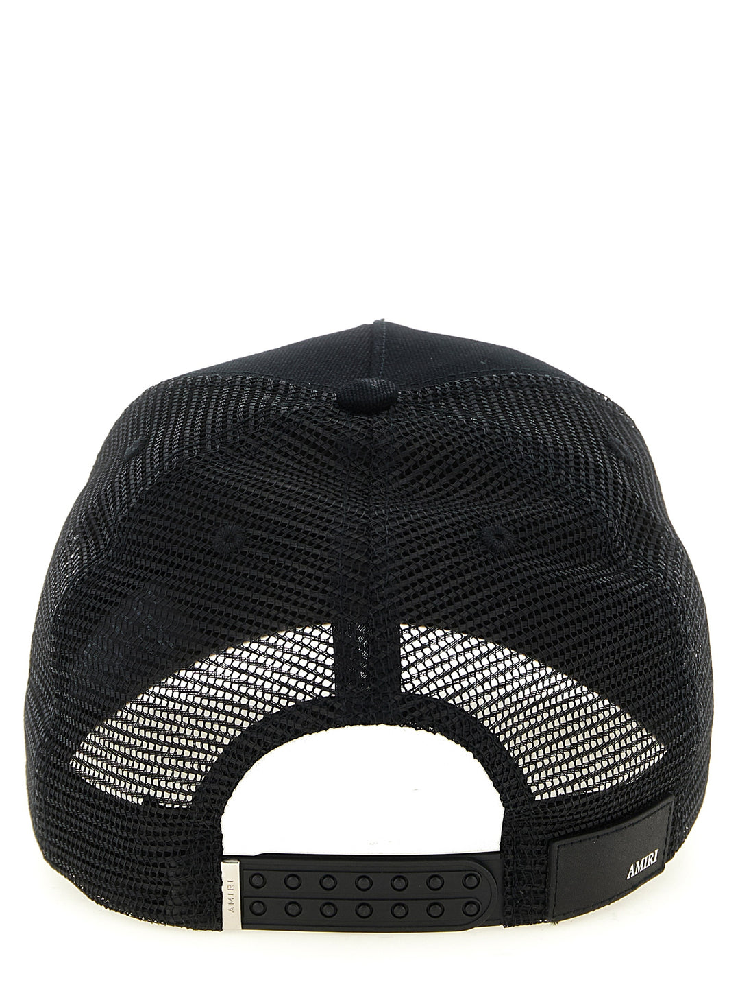 Amiri Ma Logo Trucker Hats - Black | 117b5aecbfa177ba9e59d70b646e733559d6b4a5