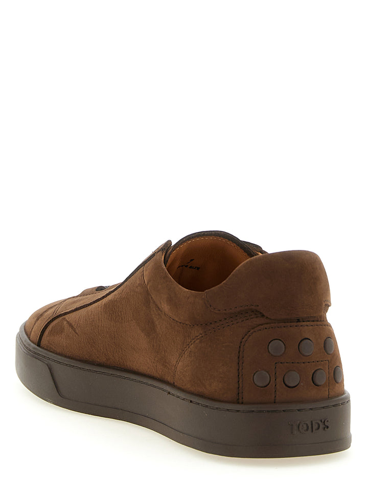 Tod'S Nubuck Sneakers - Brown | 63895ddf490d7524bb47a0b2b8d5eb5e43bed072