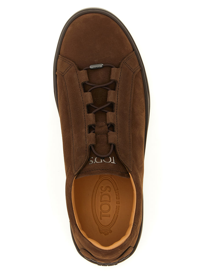 Tod'S Nubuck Sneakers - Brown | 12201e7bda7a05985ce2139c80df6cb472514b26