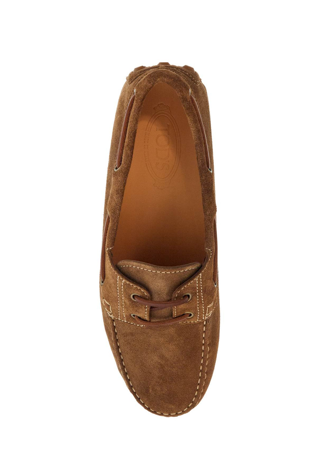 Light Walnut Leather Driving Moccasin Made In Italy