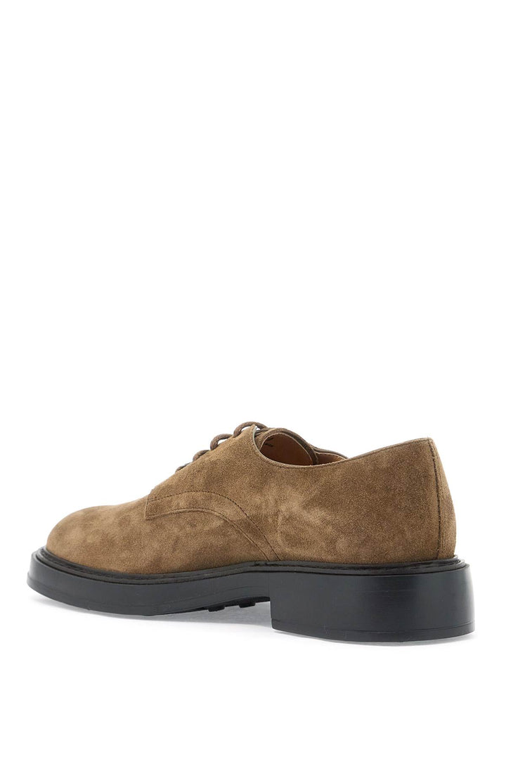 Suede Leather Lace Up Shoes