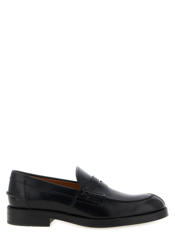 Leather Loafers Sneakers Black
