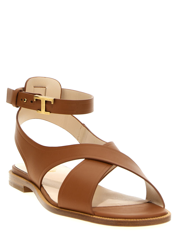 Leather Sandals Brown