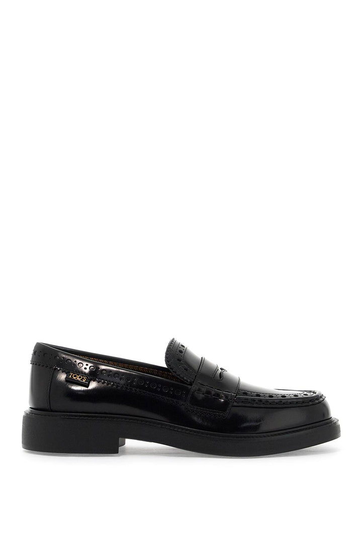 Leather Brogue Loafers