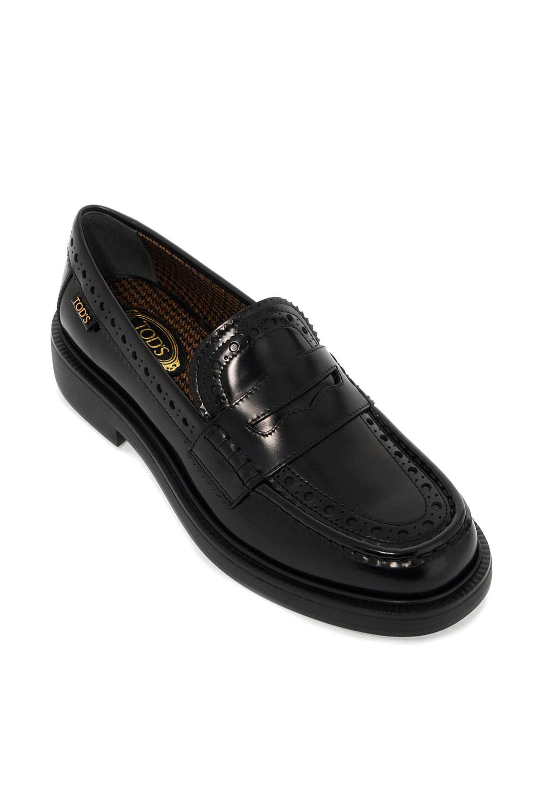 Leather Brogue Loafers