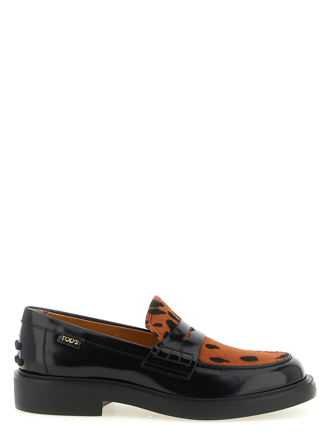 Tod'S Pony Hair Loafers - Black | 9c2b451fa675fbe45e09caf1f7869efd89970454