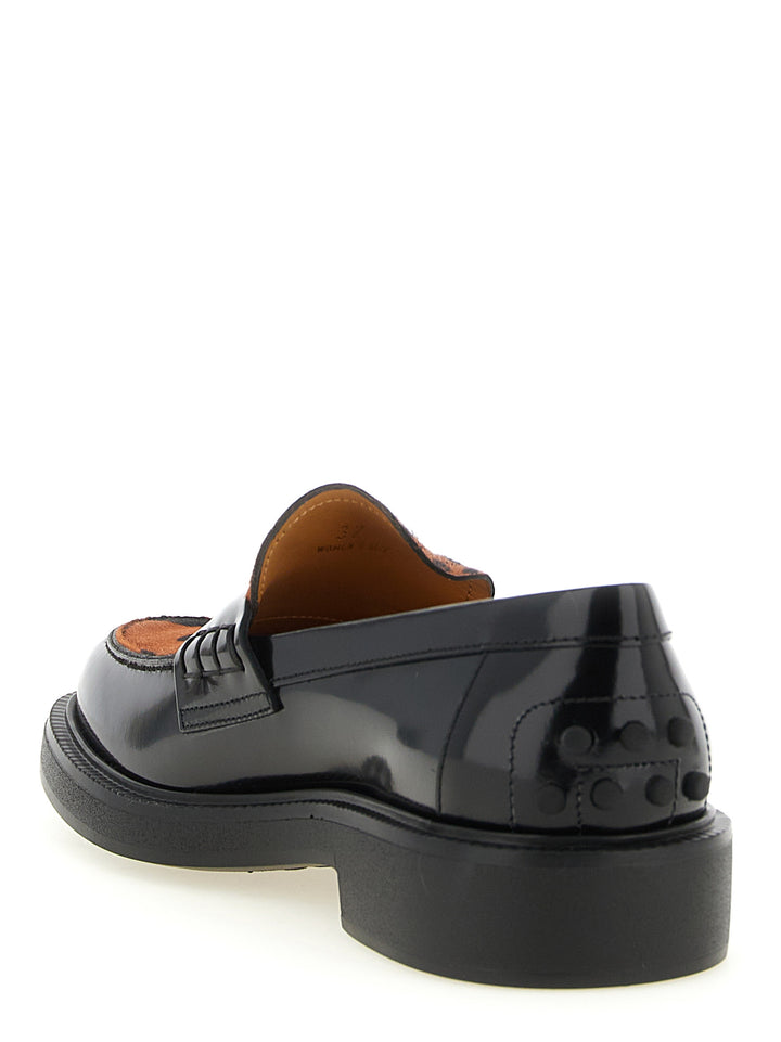 Tod'S Pony Hair Loafers - Black | e16ba84b2463cb48e3229b5f8b6448b0db33fced