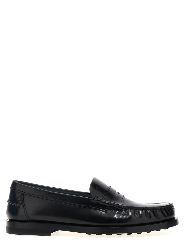 Leather Loafers Black