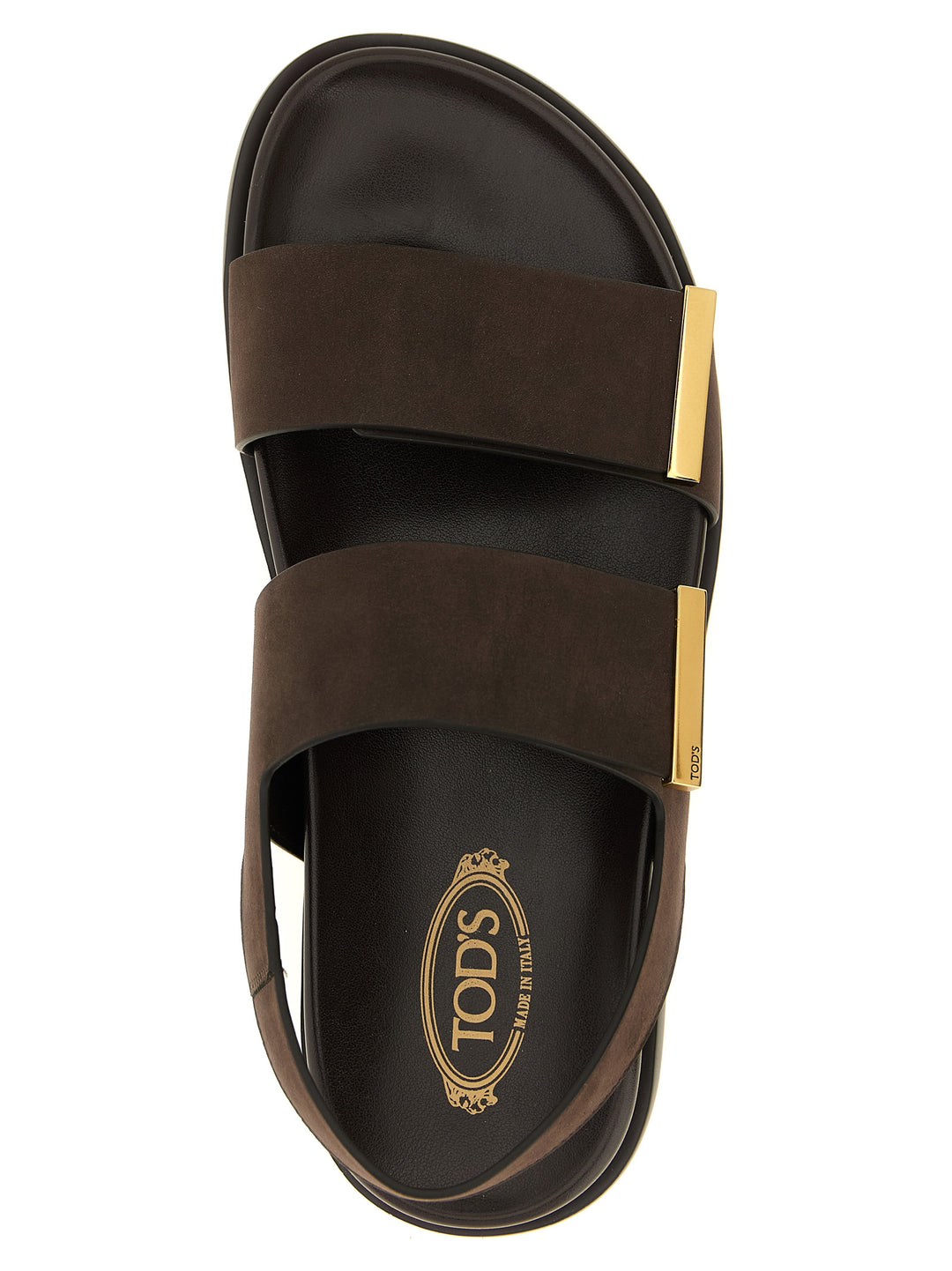 Tod'S Nubuck Sandals - Brown | d22772f67bc4f839c3a183b9ee5b12987ef3584f