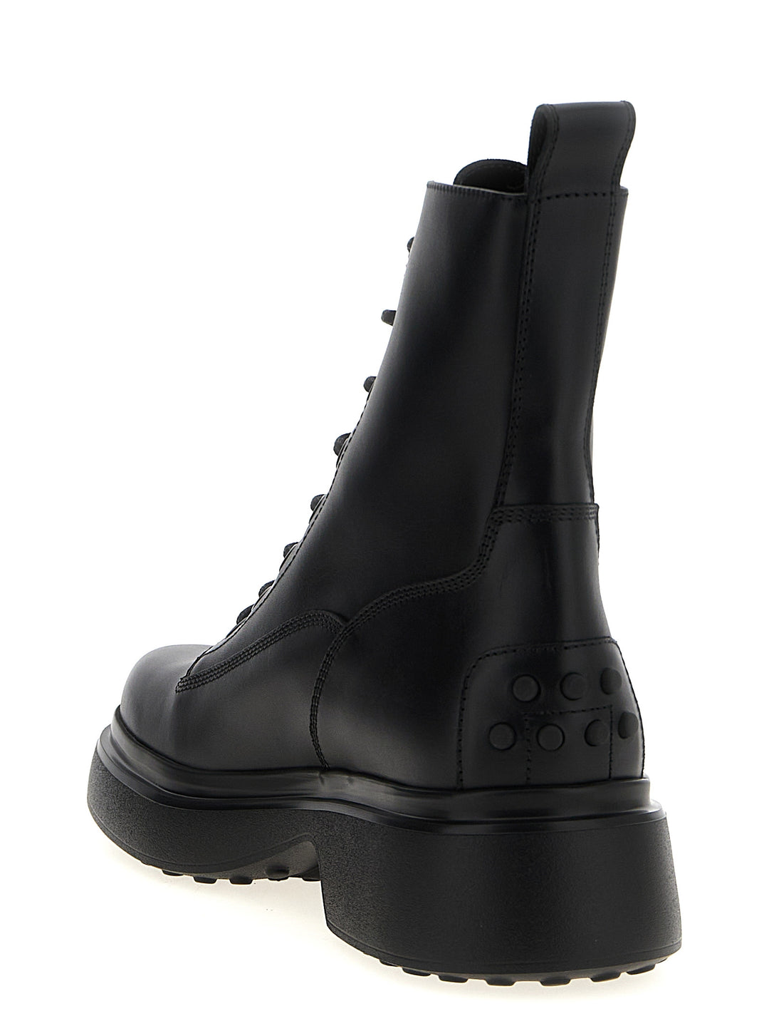 Tod'S Leather Combat Boots Boots and Ankle Boots - Black | c0df9a48ae5fbc2452f6b1b3136e4eb99bce2f56