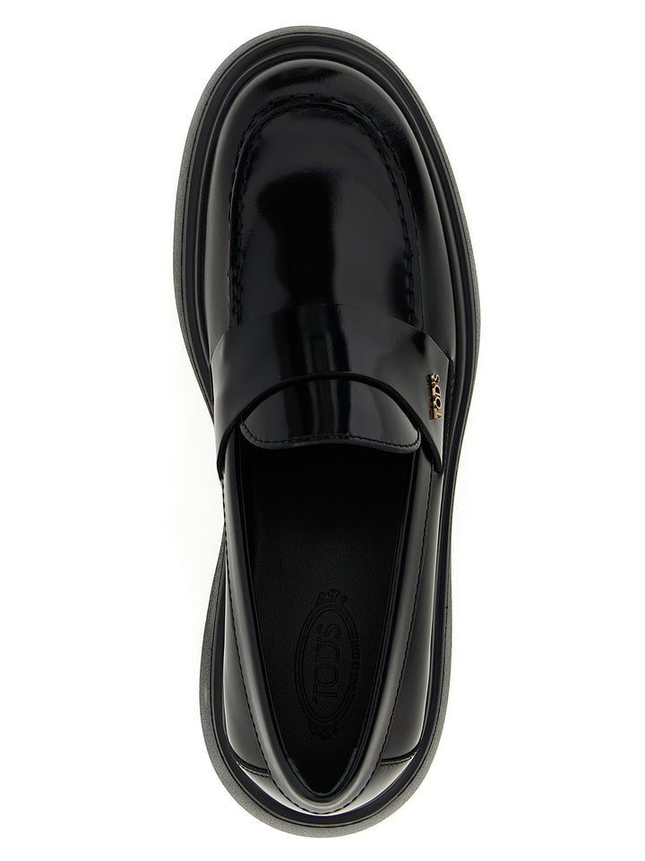 Tod'S Leather Loafers - Black | fe21e35c9bb4d9ed9c71b2b877eaf4d0cdde5f85
