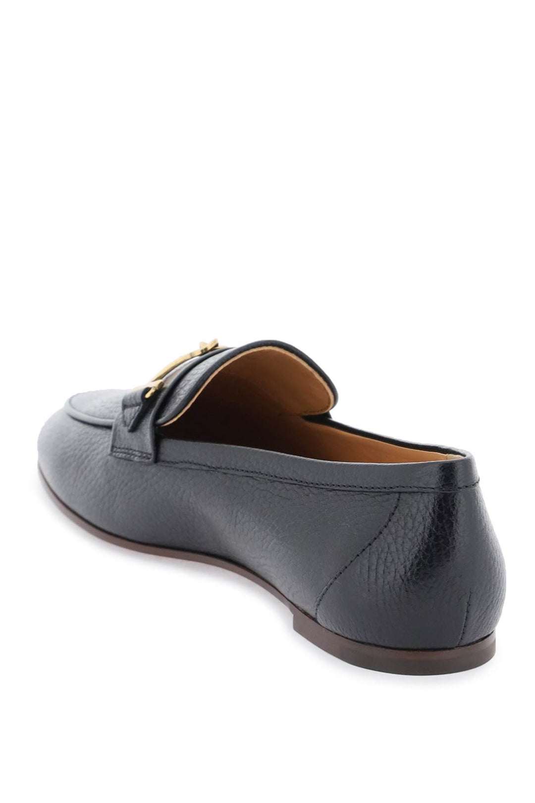 Leather Loafers With Bow