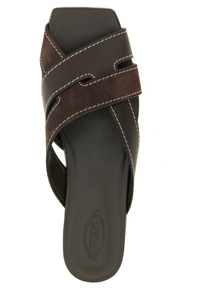 Tod'S Weaved Sandals - Brown | b4a0bc138293cf6350b5f45a39e59567cdc63d70