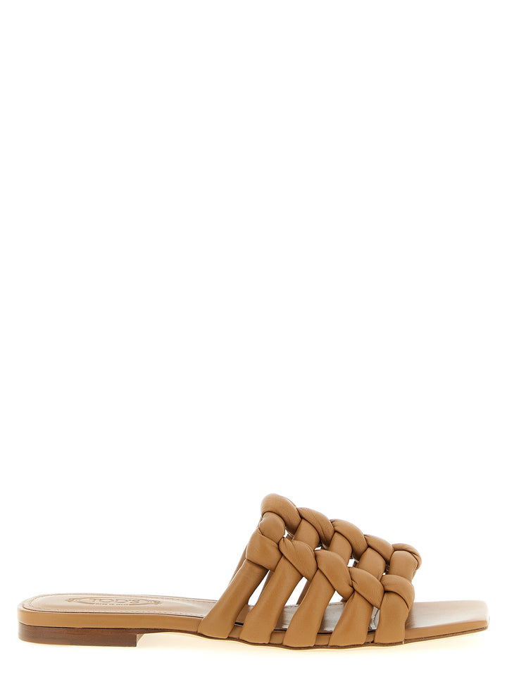 Tod'S Nappa Sandals - Brown | e93e338ade47cd67ea522ed2aed1d472da9023d8