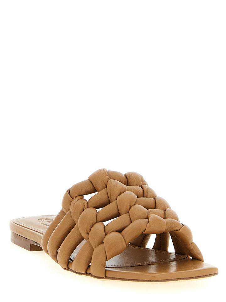 Tod'S Nappa Sandals - Brown | d9b1ed813dd743c9609ec1590667045ff510583d