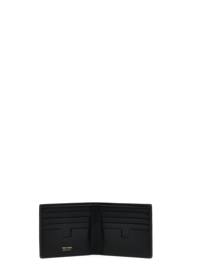 Logo Leather Wallet Wallets, Card Holders Black