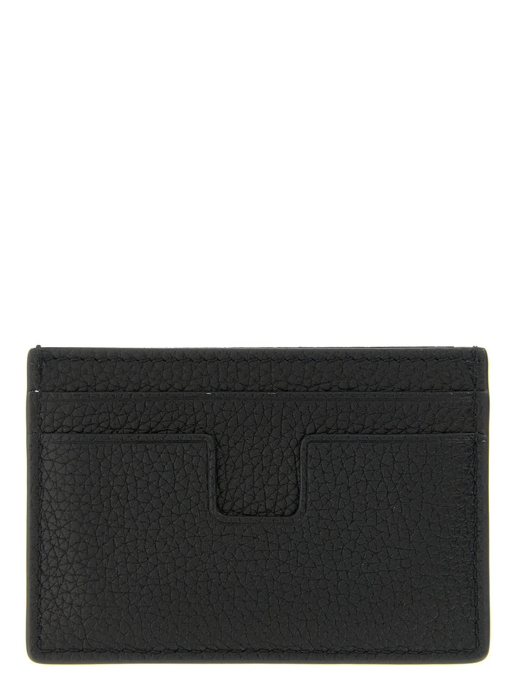 Tom Ford Hammered Card Holder Wallets and Card Holders - Black | 2fb21e06f553c877ec475b8d31c75dd57fffeb6c