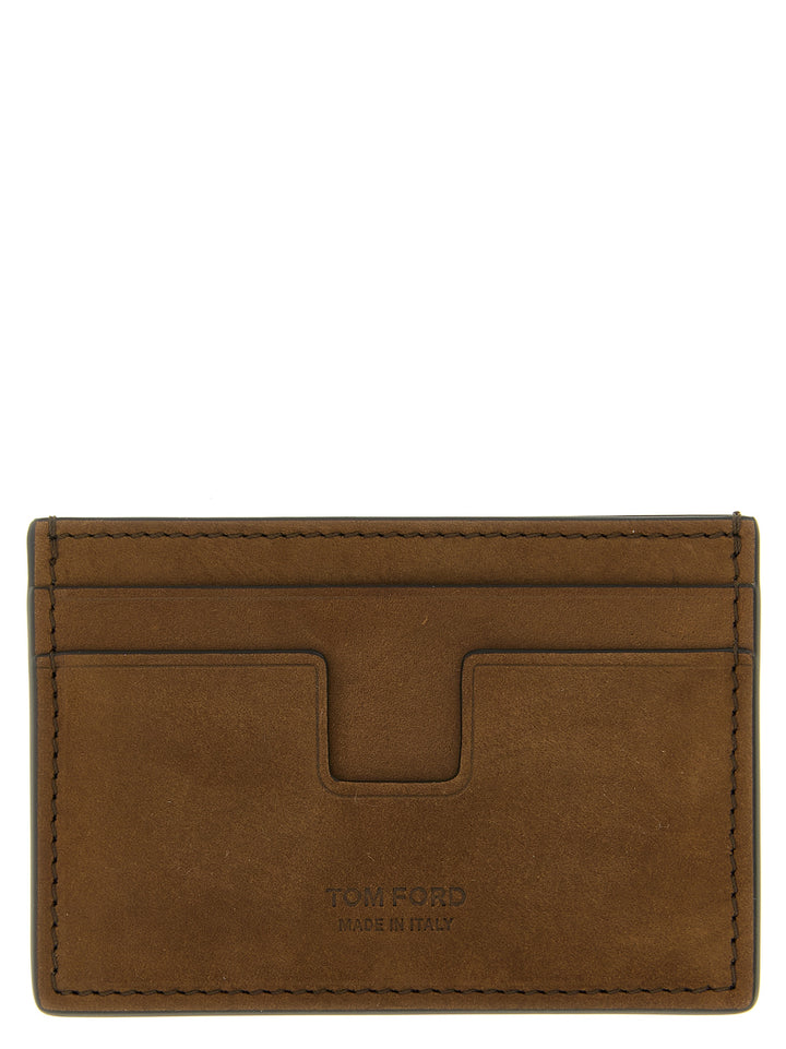 Tom Ford T Line Wallets and Card Holders - Brown | 1623b761f17a1786d29f21382dea0c59b27b0ea7