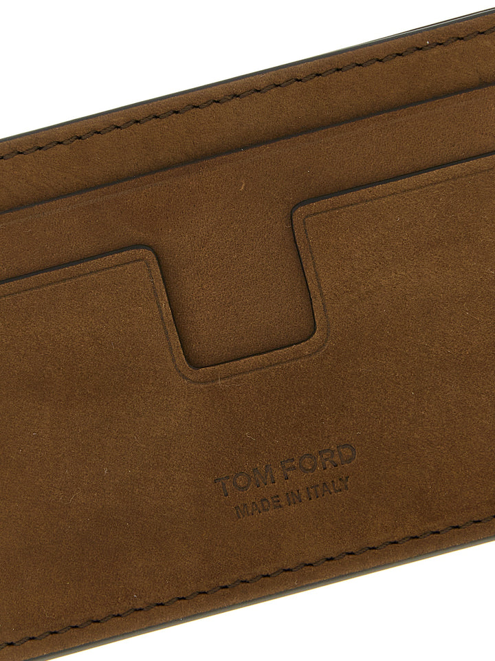 Tom Ford T Line Wallets and Card Holders - Brown | 3b8aeafd0c5e4183a30d9b90956709a89f5f3fc8