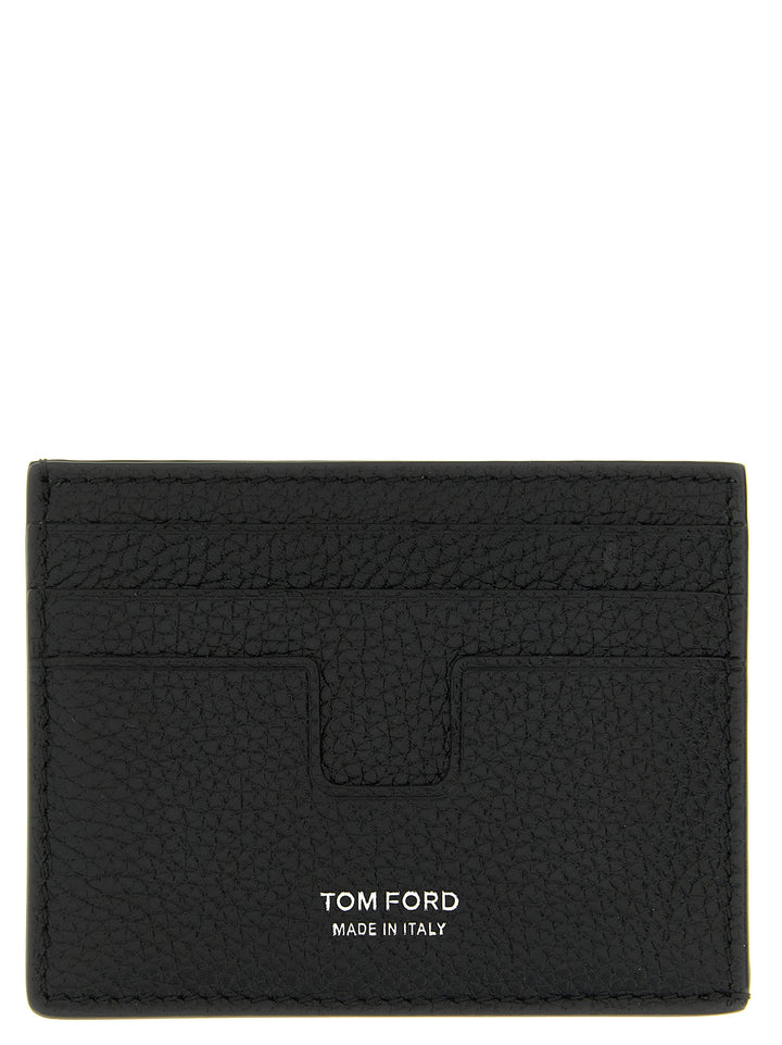 Tom Ford T Line Wallets and Card Holders - Black | 44add8238833e3203be726482dac2928fc931ad4