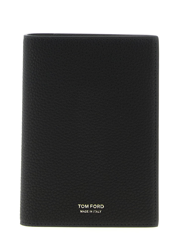 Tom Ford Hammered Passport Holder Wallets and Card Holders - Black | 36cf864867e8f283a0cef729c61bba012dbaaa77