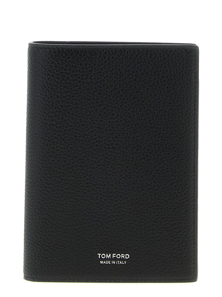 Tom Ford Hammered Leather Passport Holder Wallets and Card Holders - Black | d5cf1cb06c1f9769c6282bb1c61243809dd6f9f5