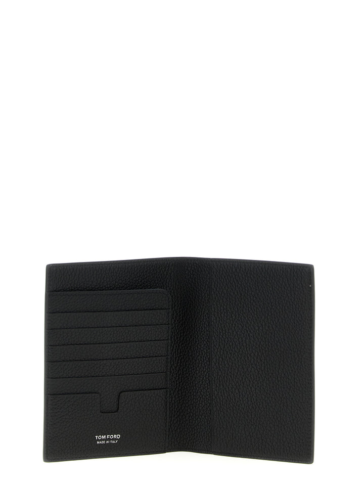 Tom Ford Hammered Leather Passport Holder Wallets and Card Holders - Black | 4e0fd5024c4dd03102364f3817d5b9515c200ade