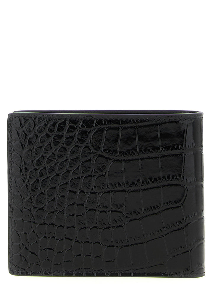 Tom Ford Crocodile Leather Wallet Wallets and Card Holders - Black | 9a04d4e74d17bd7260d91d9d8f1c307bff71c481