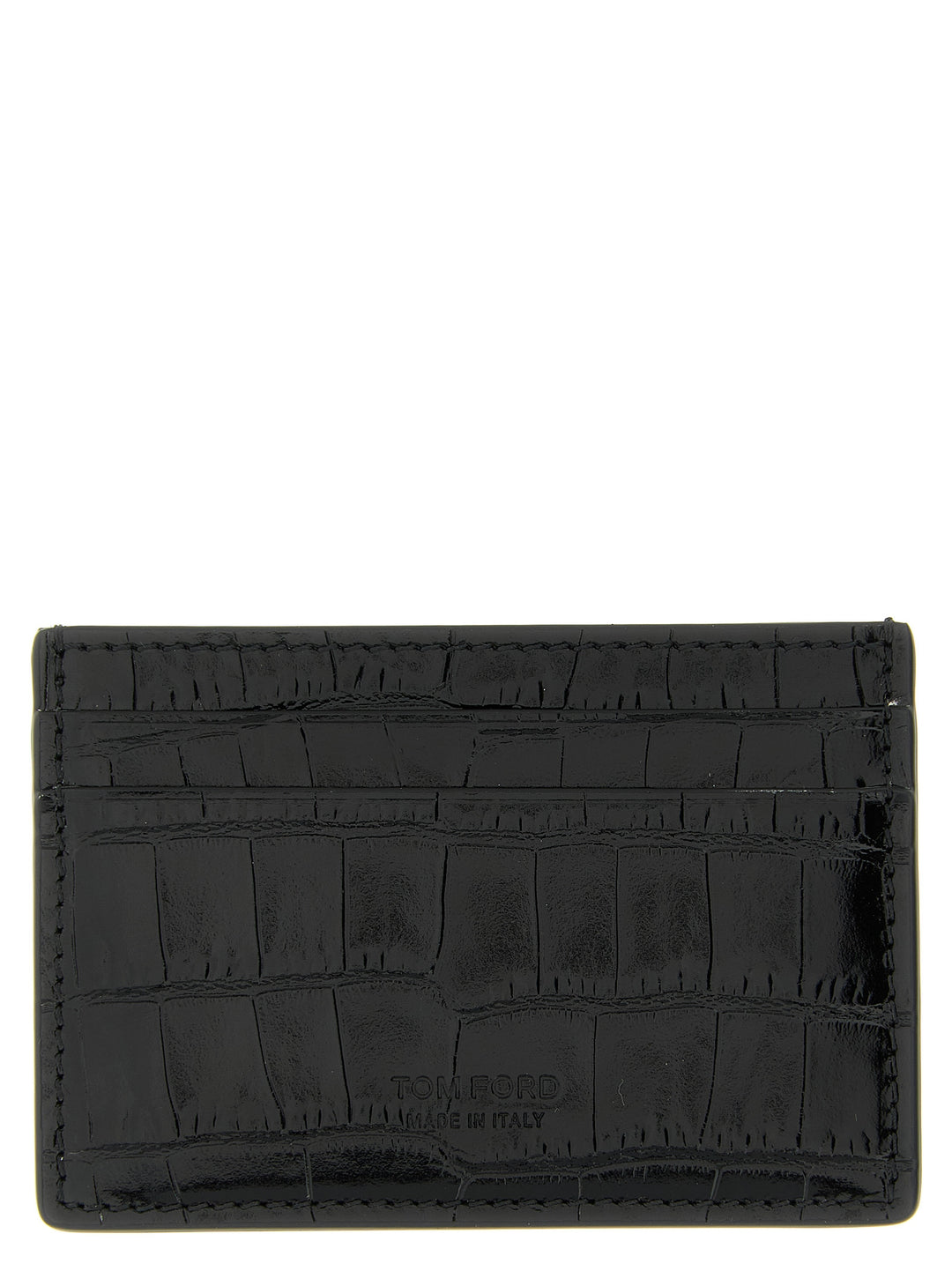 Tom Ford Crocodile Card Holder Wallets and Card Holders - Black | 979d36a2657f5f7d4c1dc13a15a1c0ce9c38a490