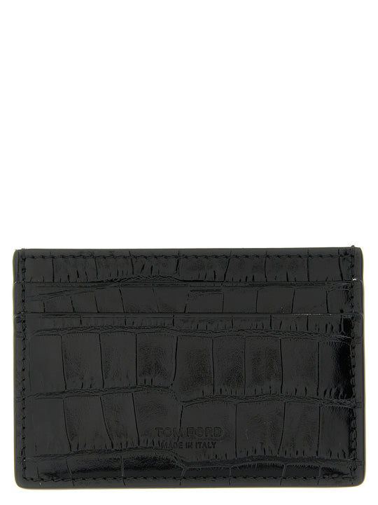 Crocodile Card Holder Wallets And Card Holders Black