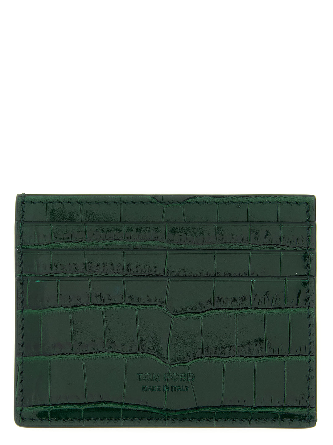 Tom Ford Crocodile Leather Card Holder Wallets and Card Holders - Green | 10d9e6531046740892c17b5c13092b27a85dac50
