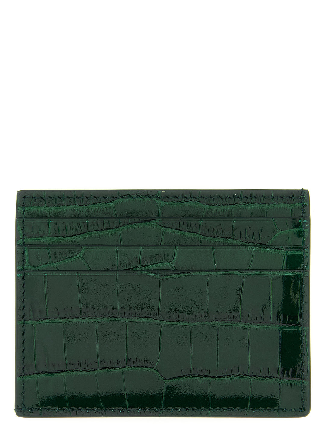 Tom Ford Crocodile Leather Card Holder Wallets and Card Holders - Green | 6886d4577bf8de11cfcfdd099973ef9ef23bc4b9