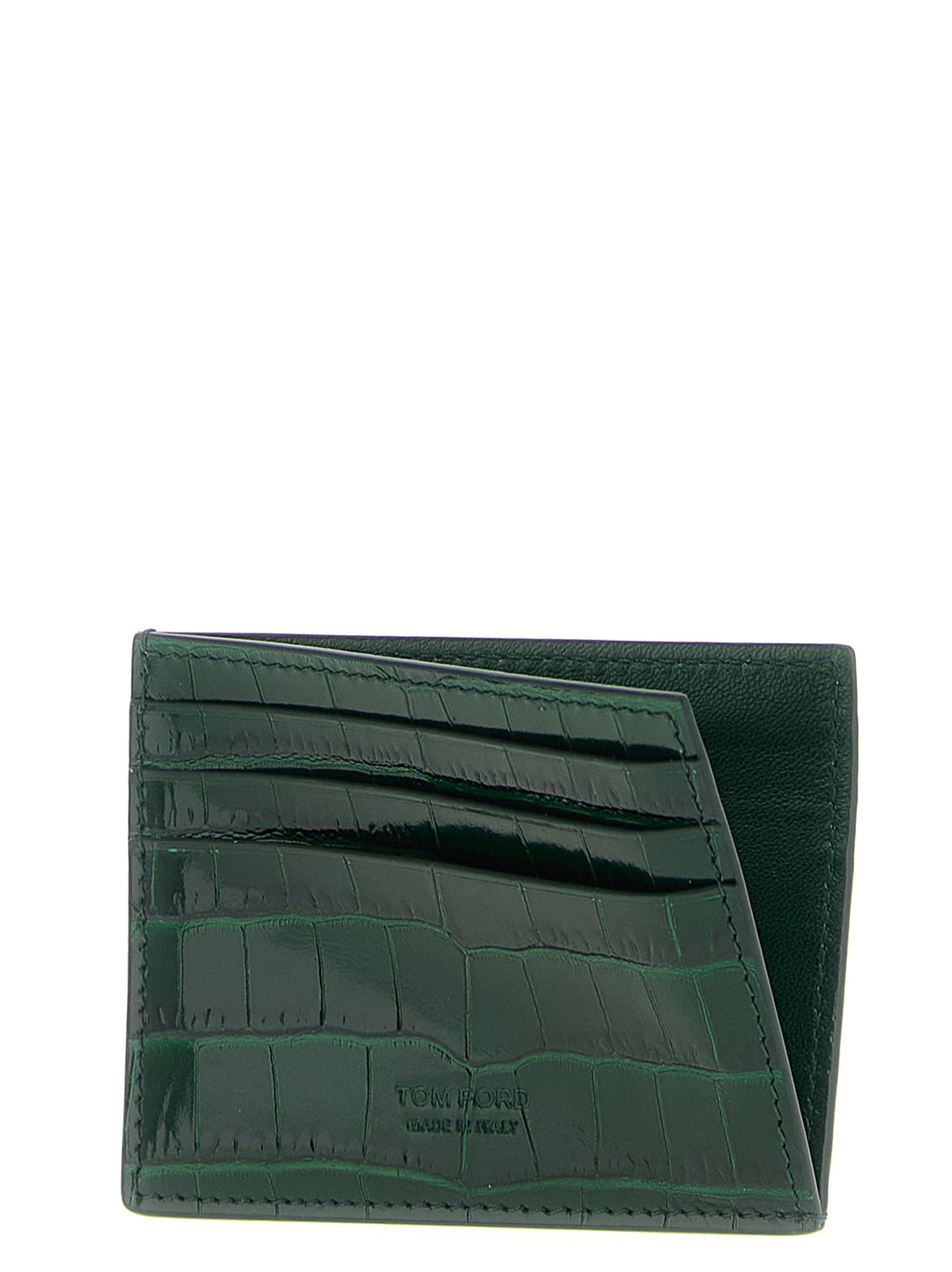 Tom Ford Crocodile Leather Card Holder Wallets and Card Holders - Green | a3a76a9c3334af69767b199195252a8327d02627