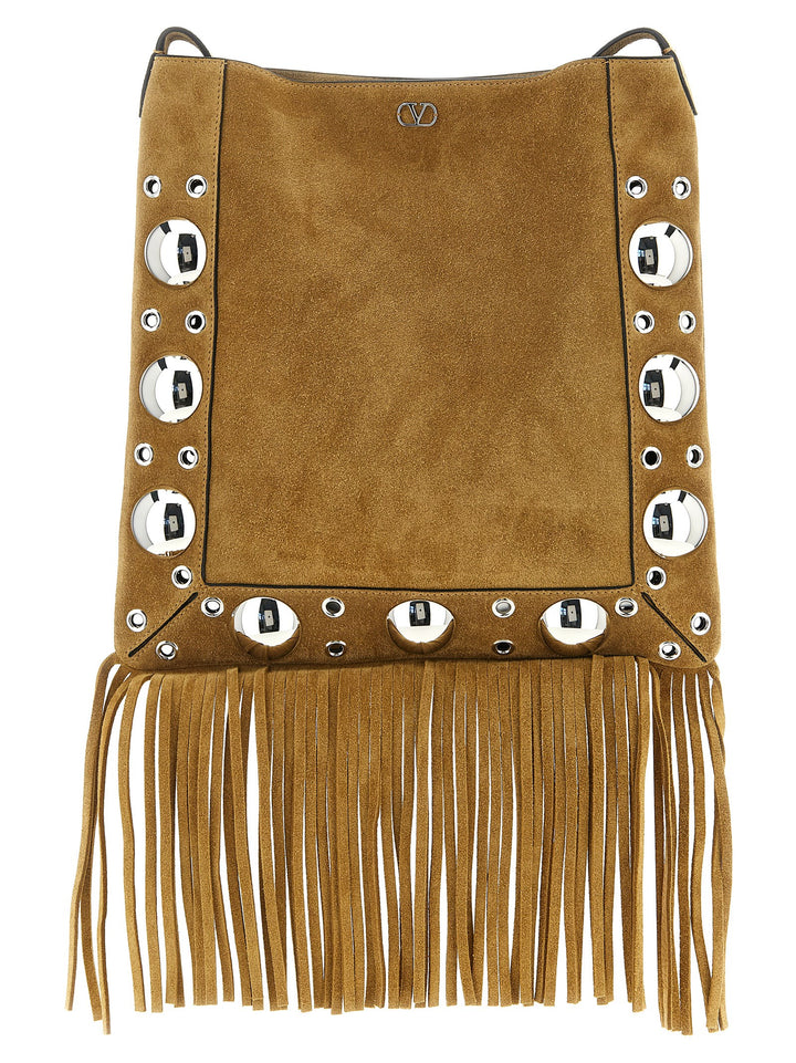 Valentino Garavani Nellcôte Shoulder Bags - Beige | 5f46e4e1c511051a7de302b9076571a10accea34