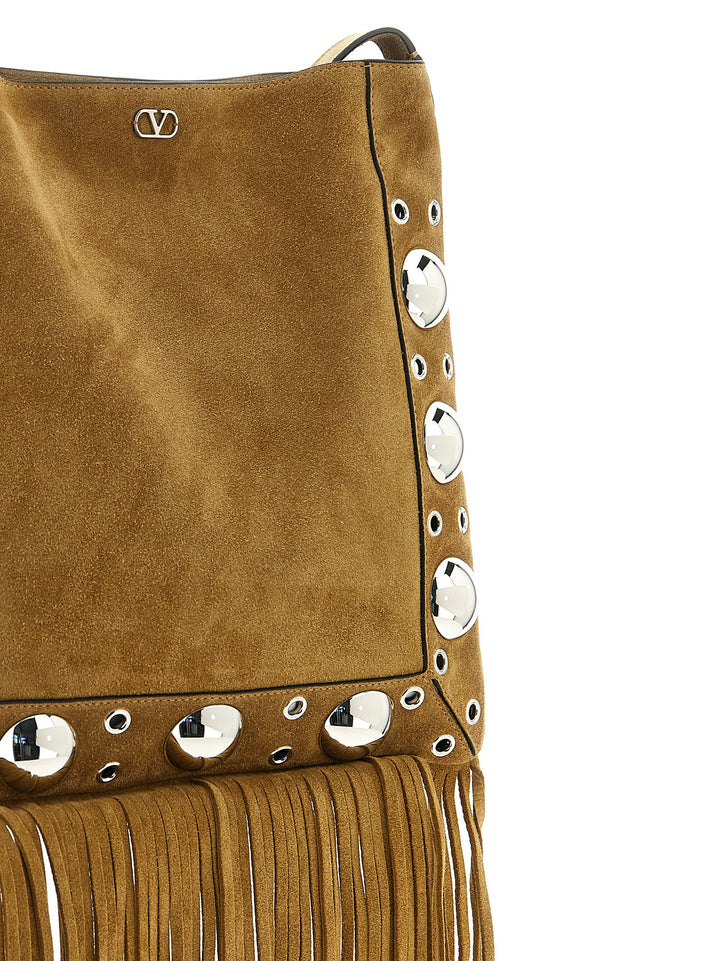 Valentino Garavani Nellcôte Shoulder Bags - Beige | e5fdcdcfda7d969761a176442d96ddce74bb501f