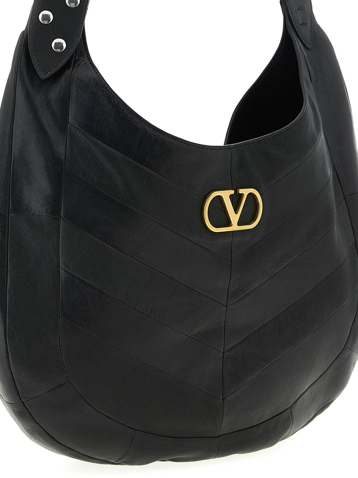Valentino Garavani Hoboho Shoulder Bags - Black | bbbb3b61f0373099f3edc78bd2ab96eaeb9adcb7