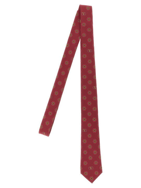Valentino Garavani Silk Tie Ties And Papillon Red