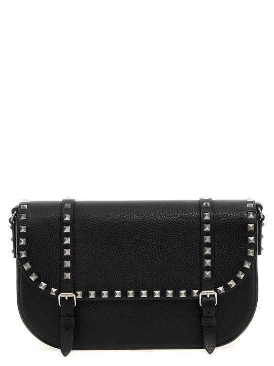 Rockstud Crossbody Bags Black
