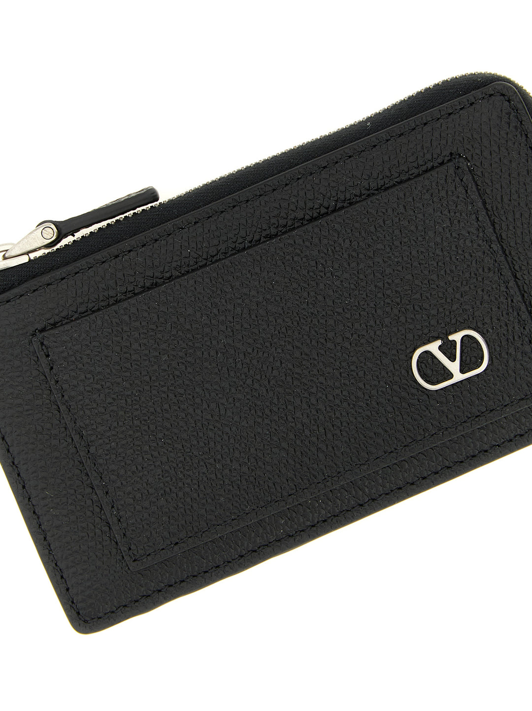 Valentino Garavani Valentino Garavani Vlogo Signature Coin Purse Wallets and Card Holders - Black | 2e72d1173e68b2c90bd02ecc59144dcad21dce1c
