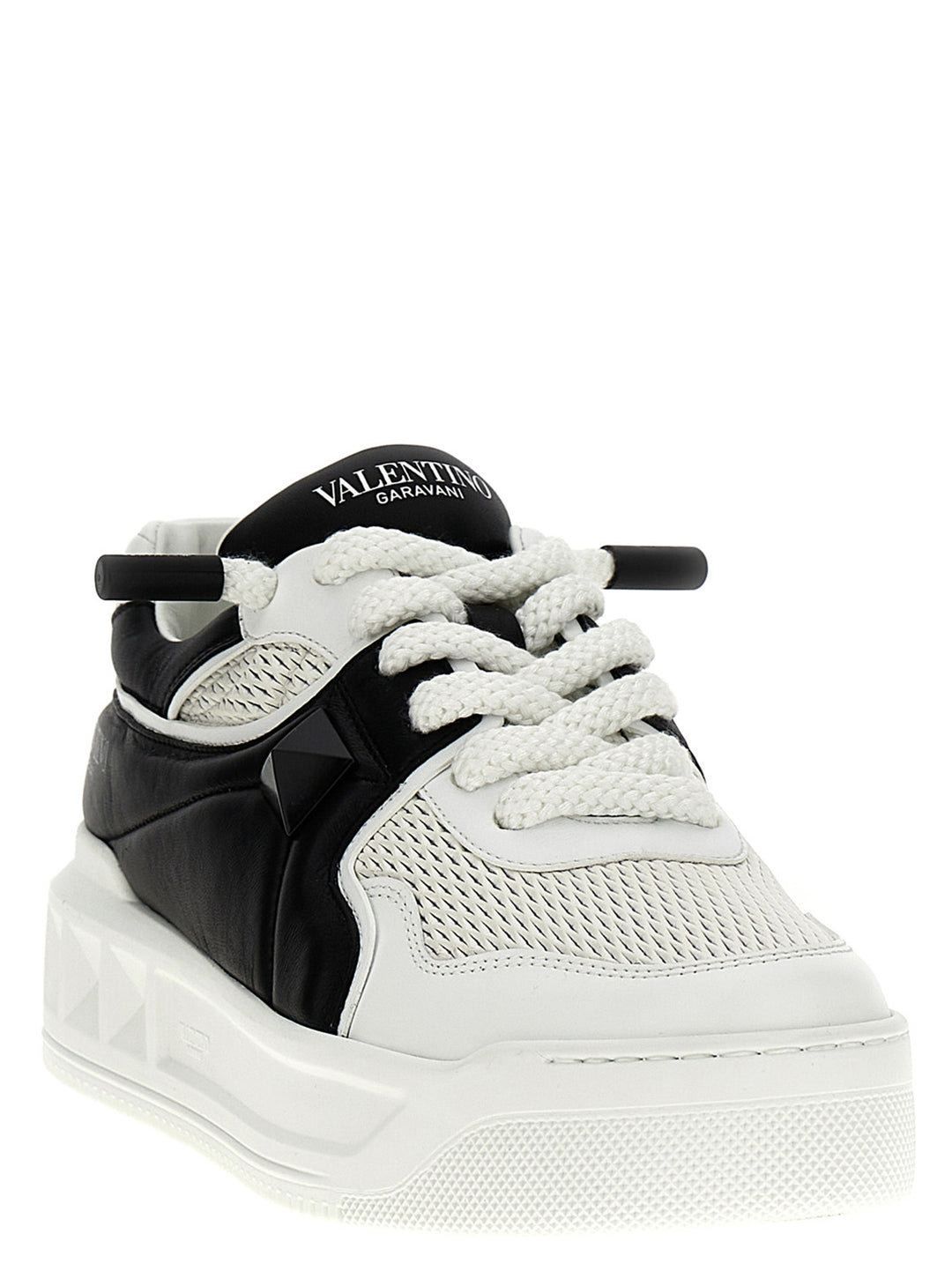 Valentino Garavani One Stud Xl Sneakers - White/Black | d6917d9f2d397110b3c03c10c8fde8082aeaa96c