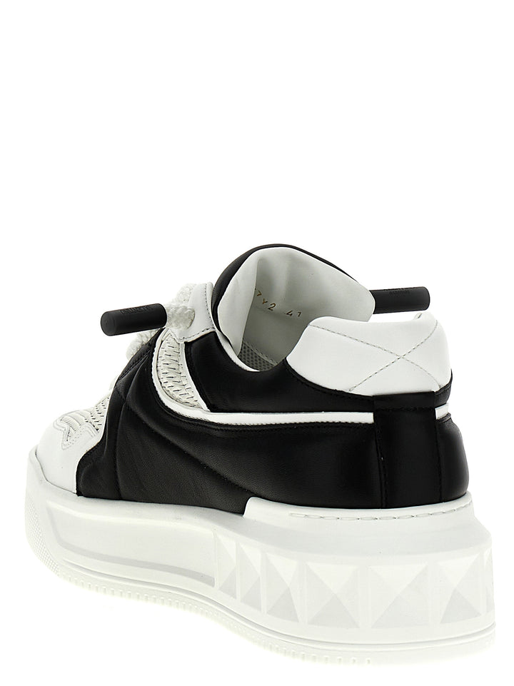 Valentino Garavani One Stud Xl Sneakers - White/Black | 9e3b08f8872c9539efd6e1eca1ab29032a8aeec0