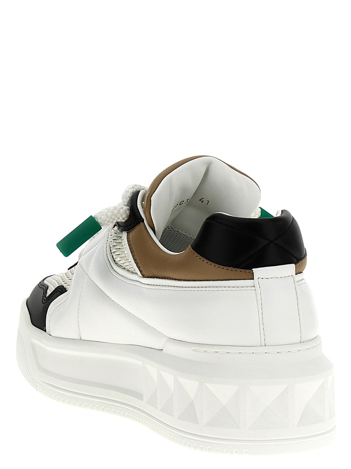 Valentino Garavani One Stud Xl Sneakers - White/Black | a0a0d19d2a327b41c4cc4d9c303af3b22eddac13