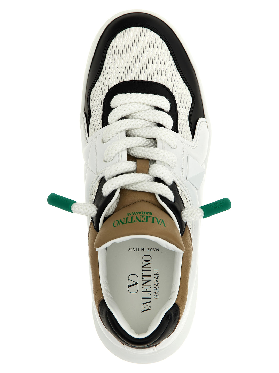 Valentino Garavani One Stud Xl Sneakers - White/Black | b78a8c0ae0c93c104113bdc1c5c511214841317f