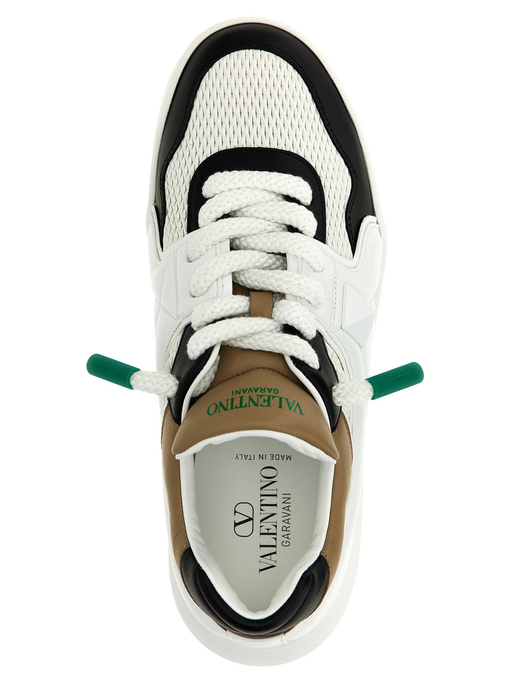 Valentino Garavani One Stud Xl Sneakers - White/Black | b78a8c0ae0c93c104113bdc1c5c511214841317f