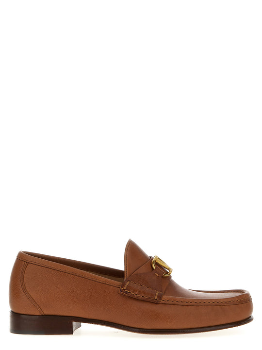Valentino Garavani Vlogo Signature Loafers Brown