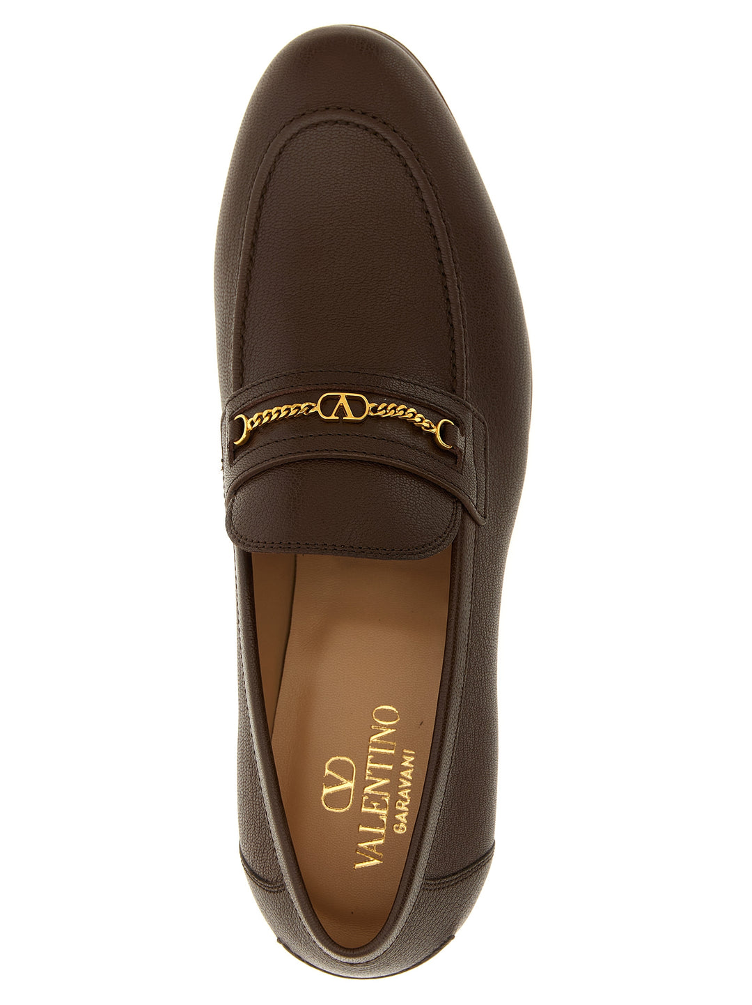 Valentino Garavani Vlogo Signature Loafers - Brown | 8f35ce7058a8a075c603c91d2b0b58e3799cb3ef